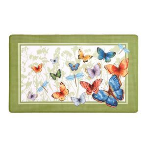 Butterflies Window Kitchen Curtains Printed - 30" (W) x 20" (L) Anti-Fatigue